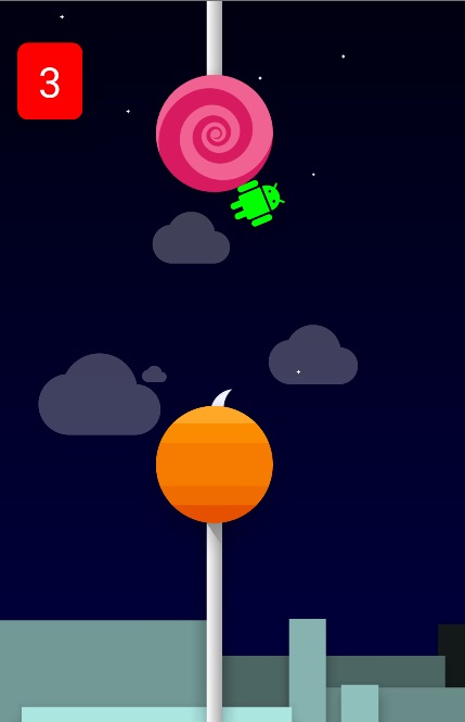 Androidイースターエッグlollipopのスクリーンショット